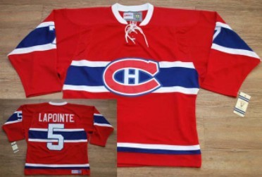 Men's Montreal Canadiens #5 Guy Lapointe Red CCM Jersey Men's Montreal Canadiens #5 Guy Lapointe Red CCM Jersey
